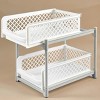 IdeaWorks Sliding Cabinet Baskets - White 9 inch 3 Pieces - 2 of 4
