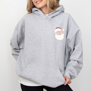 Simply Sage Market Tis The Season Santa Front And Back Hoodie - 1 of 4