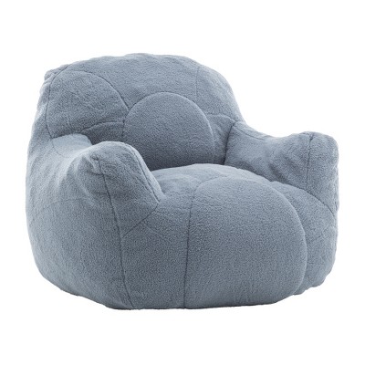 LIVAREEmlen Bean Bag Sofa with Tufted Soft Stuffed Filling, Fluffy and Lazy Sofa with Memory Foam for Dorm, Apartment, Living Room