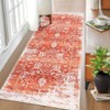 Living Room Rug Machine Washable Rug Oriental Neutral Rug Stain Resistant Non-Shed Carpet Vintage Rugs - 2 of 4