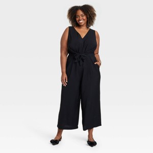 Women's Straight Leg Maxi Jumpsuit - Ava & Viv™ - 1 of 3