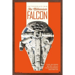Trends International Star Wars: Solo - Millennium Falcon Framed Wall Poster Prints - 1 of 4