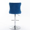 CAVINAS Dining Chairs Kitchen Chairs Set of 2 Bar stool Swivel Velvet Adjusatble Seat with Backs Tufted for Home Pub, Kitchen - 4 of 4