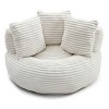 Oversized High Back Bean Bag Chair, Corduroy Fabric Floor Sofa with Foam Filling for Reading and Gaming-Baofuwish - 4 of 4