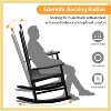 FDW Outdoor Rocking Chair Patio Rocking Chair Porch Rocking With High Back for Porch Garden - 2 of 4