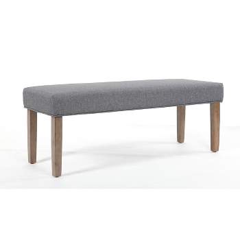 Linen Bench Gray - Boss Office Products