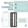 Home Intuition Victorian Floor Vent Cover 4X14 Inch Floor Register with Mesh Cover Trap Heat and Air Walkable Metal Floor Vent for HVAC Duct, White - 4 of 4