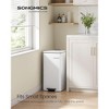 SONGMICS Kitchen Trash Can, 5.2/8 Gallon (20/30 L) Trash Bin, Stainless Steel Garbage Can, with Inner Bucket, Soft Close and Stays Open - 2 of 4