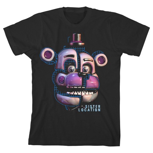 Five Nights At Freddy's Sister Location Funtime Freddy Boy's Black T ...