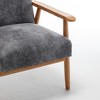 Sapphtopaz Accent Chair Wood Chair for Bedroom Comfy Chair Mid-Century Modern Armchair Lounge Accent Chairs for Living Room, Bedroom - 2 of 4
