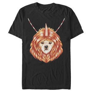 Men's Star Trek Alfa 177 Unicorn Dog Portrait T-Shirt - 1 of 4