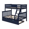 Plank+Beam Twin over Full Bunk Bed with Storage Trundle for Adults/Kids - image 2 of 4