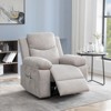 ChicFurnit Sectional Sofas Modern Power Recliner Chair with Adjustable Massage and Heating for Living Room, Beige, 38.13"*36.63"*40.5" - 2 of 4