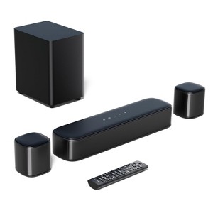 Itopfox 5.1ch Sound Bar with Subwoofer, Home Theater Virtual Surround Sound System for TV, App Control, 2 Surround Speakers, Opt/AUX, Peak Power 250W - 1 of 4