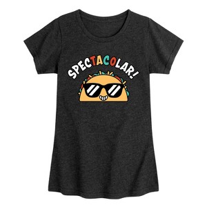 Girls' - Instant Message - Spectacolar Fitted Short Sleeve Graphic T-Shirt - 1 of 4
