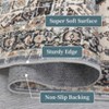 Retro Vintage Washable Area Rug, Stain Resistant, Non-Slip, Non-Shedding,Low Pile, Portable Indoor Carpet for Living Room, Bedroom - 3 of 4