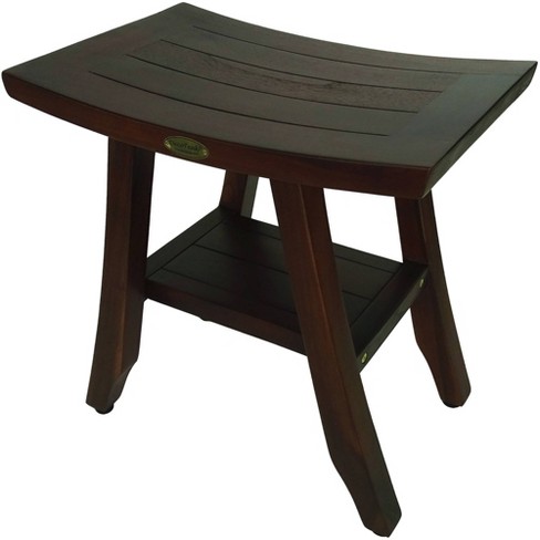 Satori teak best sale shower bench