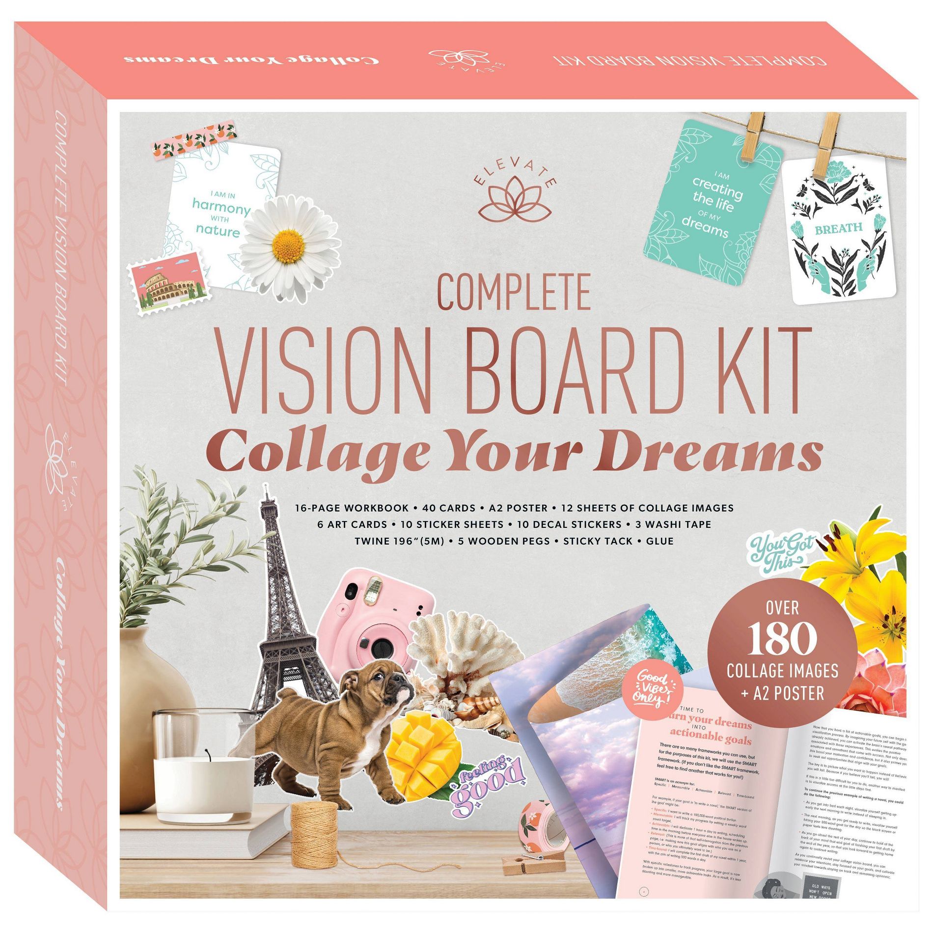 Hinkler Books Complete Vision Board Kit Collage Your Dreams