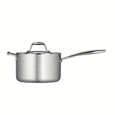 Tri-Ply Clad 1.5 Qt Covered Stainless Steel Covered Sauce Pan