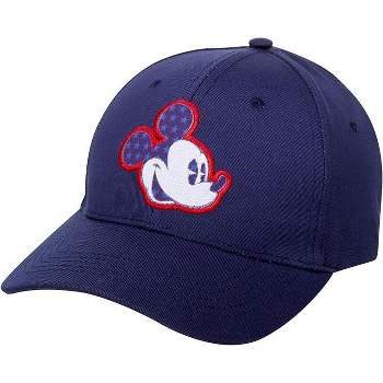 Mickey Mouse Men’s Snap-Back Baseball Cap, Dad Hat (Blue)