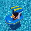 Zone Tech Inflatable Pool Floats – 2 Sizes Harbor Master Inflatable Boat Pool Float Ride On with Water Toy Squirter , Pool Raft for Kids and Toddler - 4 of 4