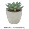 Unique Bargains Artificial Plants Pulp Planter Plastic Flesh 2.44"x2.44"x3.35" 1Pc - 3 of 4