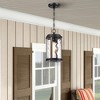 TOBILI Outdoor Hanging Lantern Light Ceiling Mount Pendant Light Fixture with Water Glass Shade - 4 of 4