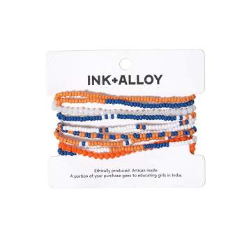 Ink+Alloy Sage 10 Stranded Beaded Stackable Stretch Bracelets