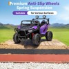 24V Electric UTV Car with Remote Control, 4-Wheeler Suspension, Soft Start, 3 Speeds, Led Lights, Bluetooth, Ride on Truck Kids 2-8 Years - 3 of 4
