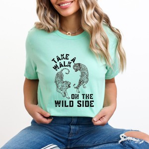 Simply Sage Market Wild Side Tigers Short Sleeve Tee - S - Mint - 1 of 4