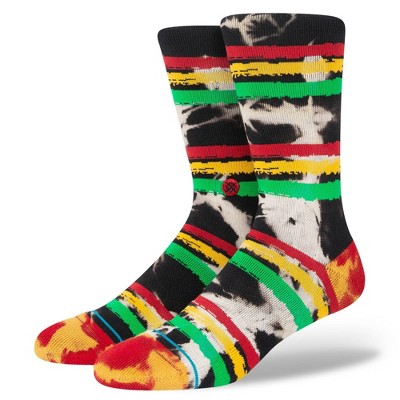 Stance X Wade Seared Striped Crew Casual Socks - Black : Target