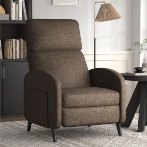 FLEXISPOT XC2 Recliner Chair for Adults, Fabric Small Recliner, Adjustable Single Sofa with Footrest for Living Room or Home Theater, Brown - 1 of 1