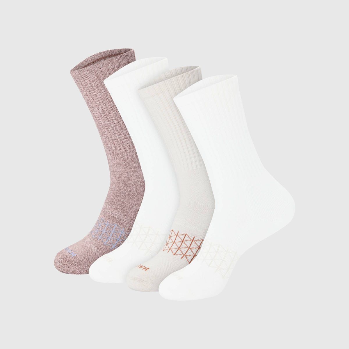 Hanes Men's Marled Crew Socks 4pk