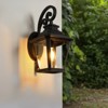 Bella Depot Outdoor 1-Light Black Wall Sconce Light with Clear Glass Can - 4 of 4