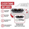 American Modified LED Armor Grille, Amber Lights for 19-21 Chevy Silverado 1500, Glossy Black - 4 of 4