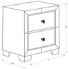 East West Furniture,Nella Wood Nightstand with 2 Drawers for any Bedroom - Black Legs - 3 of 3