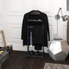 Sleek Portable Garment Rack - Versatile Clothes Valet Stand with Storage Organizer for Home , Events, Elegant Black - 2 of 4