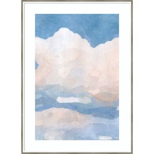 30"x41" The Clouds II by Emma Caroline Wood Framed Wall Art Print Silver - Amanti Art - 1 of 4