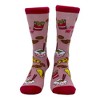 Crazy Dog T-Shirts Women's These Are My Cheat Day Socks Funny Junk Food Fitness Workout Joke Footwear - 3 of 4