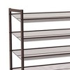 SONGMICS 8 Tier Stackable Shoe Storage Rack with Anti Tip Kit and Adjustable Shelves for Closet, Living Room, and Bedroom, Bronze, Set of 2 - image 3 of 4