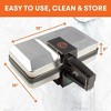 MasterChef Pizzelle Maker - Non-stick Electric Pizzelle Cookie Baker Press  Make Two 5-Inch Italian Waffle Cookies at Once - 3 of 4
