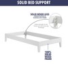 Twin Size Platform Bed with Sturdy Frame for Bedroom - 2 of 4