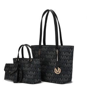 MKF Collection Aylet M Women's Vegan Leather Tote with Matching Mini Bag and Wristlet Purse by Mia K - 1 of 4