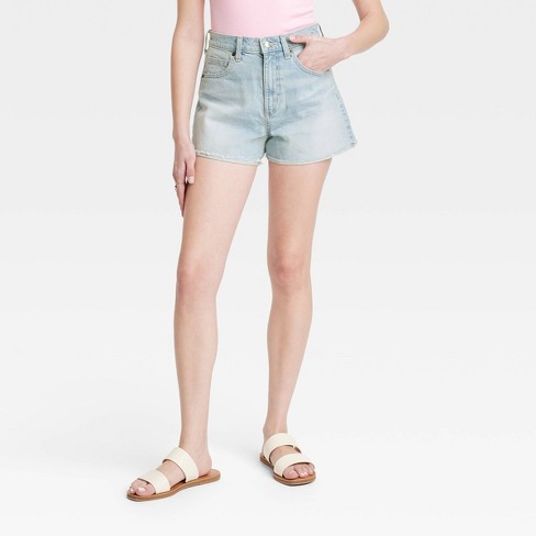High-Waisted Light-Wash Cut-Off Jean Shorts for Girls