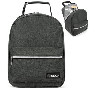 OPUX Insulated Lunch Box Boys Girls Kids Teens, Leakproof Cooler Bag Women Men Adults, Backpack Shape Tote, Back to School Gift - 1 of 4