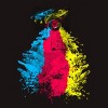 Men's Design By Humans CMYK Shoots By clingcling T-Shirt - 2 of 4