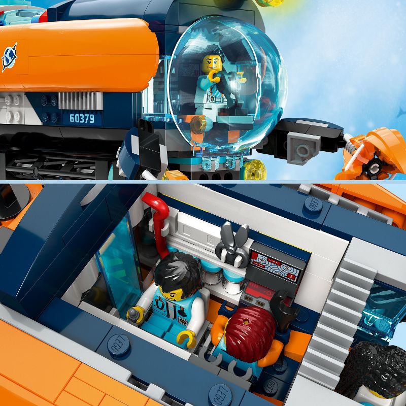LEGO City Deep-Sea Explorer Submarine Multi-Feature Building Toy Set 60379, 4 of 8
