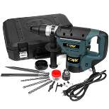 XtremepowerUS Rotary Hammer Drill w/Bits & w/Case Electric 1-1/2" SDS Concrete Cement Masonry