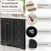 36"W Bathroom Vanity with Ceramic Sink, Bathroom Sink Cabinet with 3 Drawer, Soft-close Door & Adjustable Shelf - ModernLuxe - 3 of 4