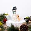 Pavilion Gift Company - Best Friends - 6" Snowman With Puppy - Decorative Objects - 2 of 4